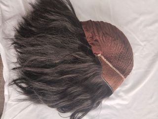 Peluca Negra Pelo Natural