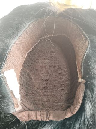Peluca Negra Pelo Natural