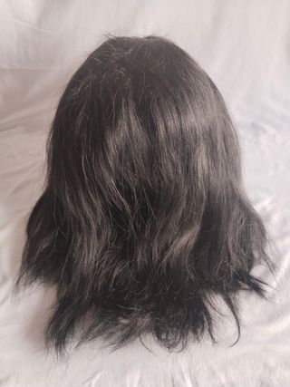 Peluca Negra Pelo Natural