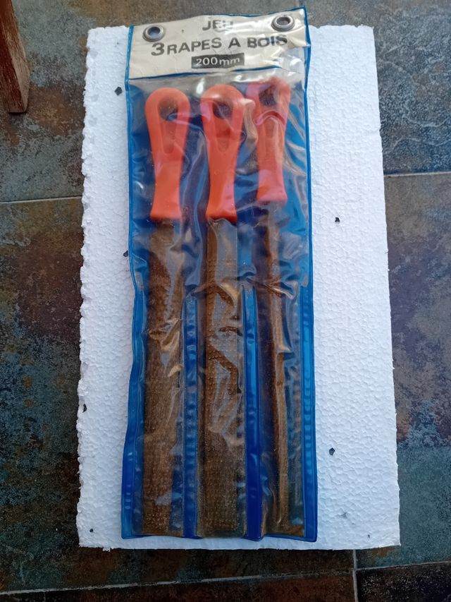 Juego de escofinas y rallador