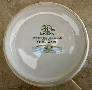 Zuccheriera ceramica SIC decoro laguna