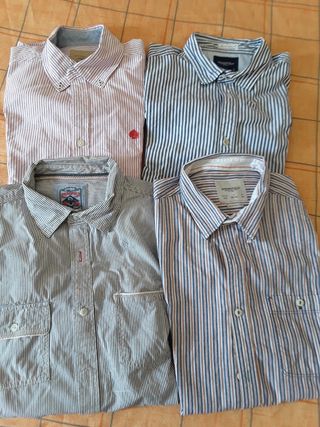 Camisas rayas manga larga