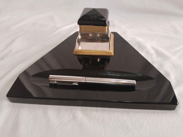 Escribanía Tintero Onix Negro 