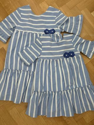 Vestido niña conjunto 2 vestidos