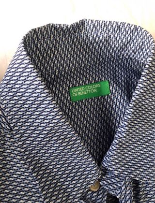 Camisa de vestir azul marino juvenil 