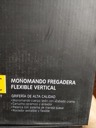 Monomando cocina flexible negro