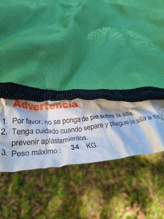 Silla camping playa