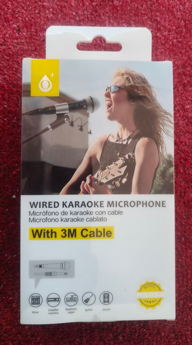 MICRÓFONO DE KARAOKE CON CABLE 3M