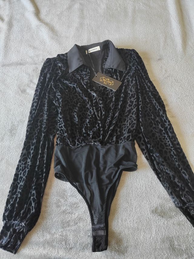 Lote top y blusa body negro S