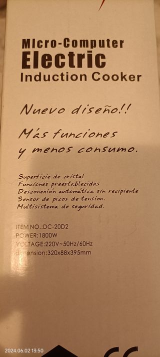 Nueva!! Placa inducción portátil.