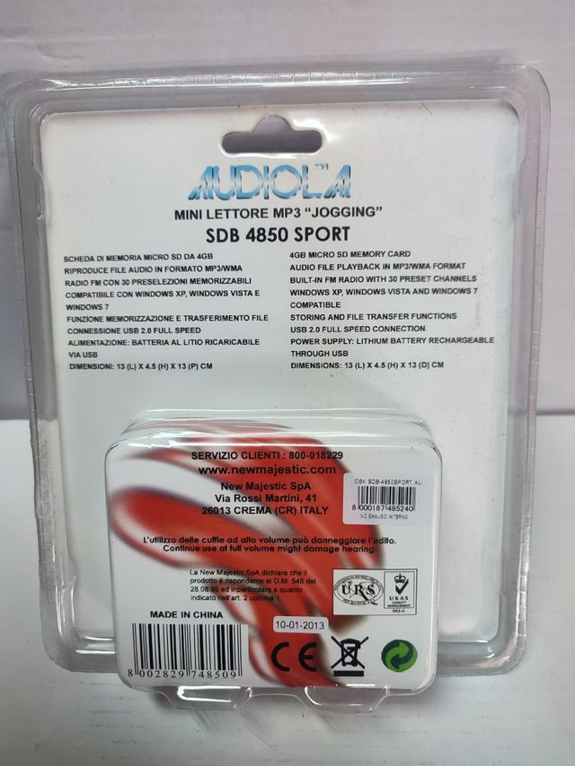 Audiola - Mini Lettore MP3 "JOGGING"