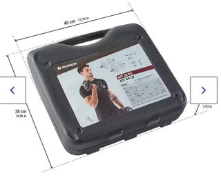 Maletín con dos barras (peso total 28kg)