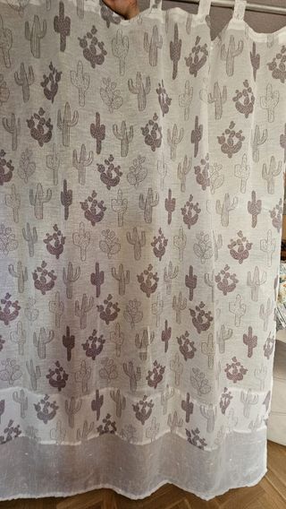 Cortina motivo cactus