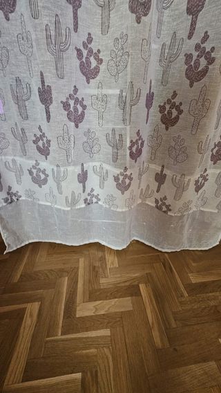 Cortina motivo cactus