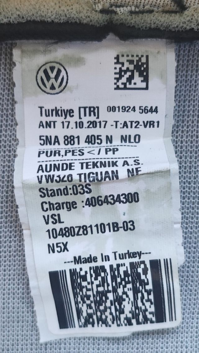 Tapiceria Tiguan R Line