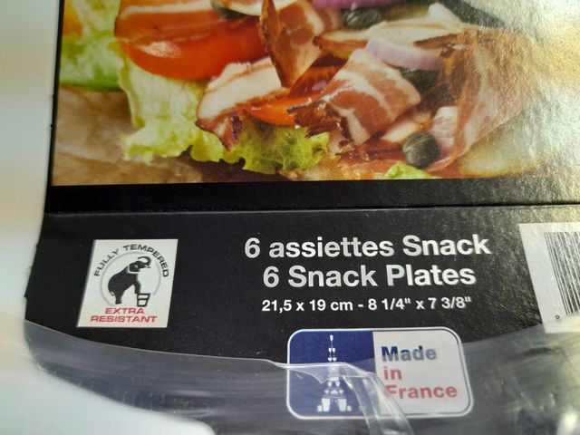 Set 12 pz. Piatti Arcoroc snack bar