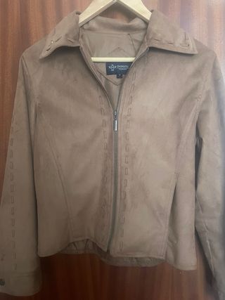Chaqueta efecto antelina