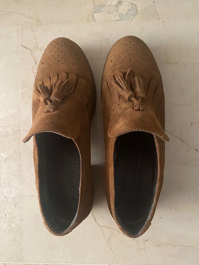 Mocasin marrón de ante