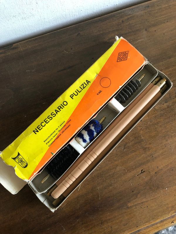 Antico Kit di pulizia fucile Caccia