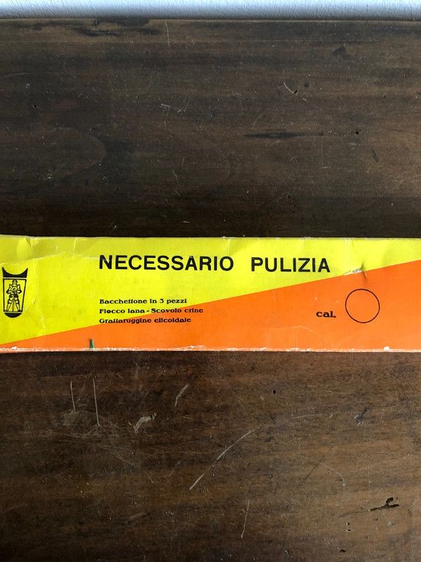 Antico Kit di pulizia fucile Caccia