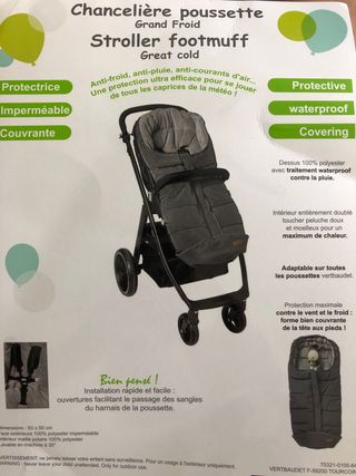 Saco invierno para silla de paseo