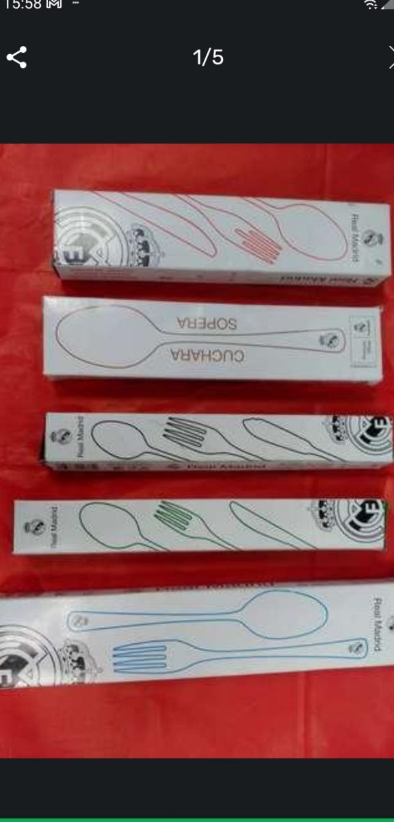 CUBIERTOS OFICIALES DEL REAL MADRID.