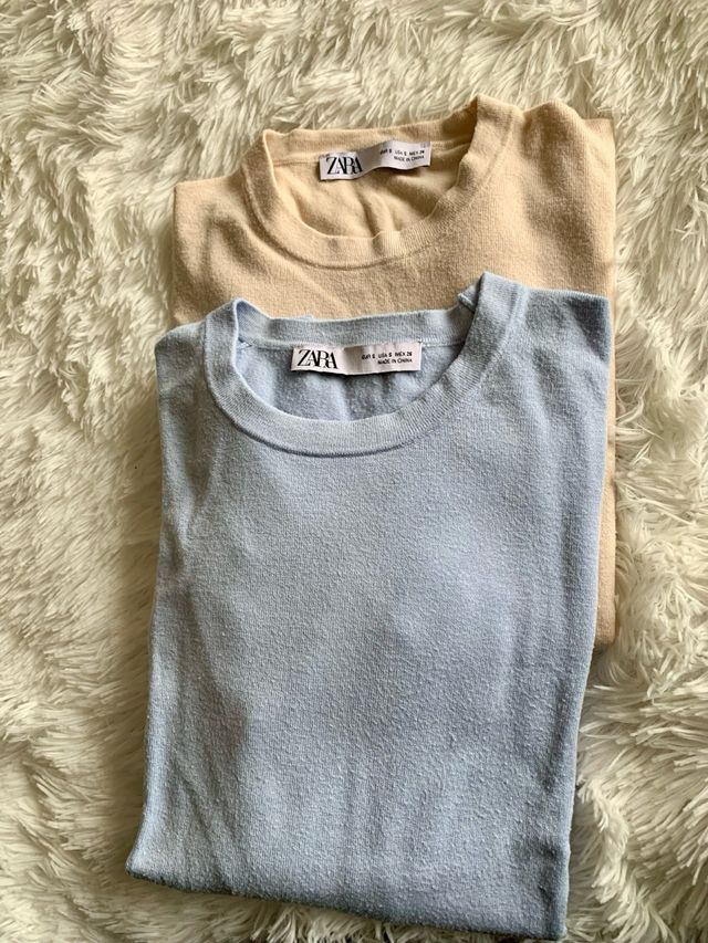 2 maglie ZARA manica lunga taglia S