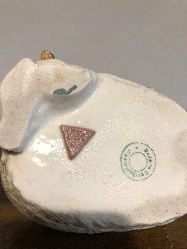 Statuina Bambina porcellana di Boemia