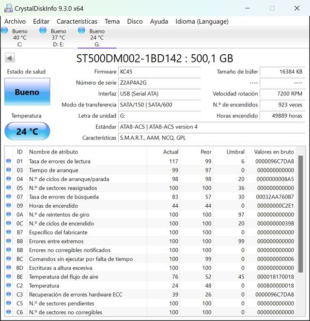 Disco Duro HD Seagate ST500DM002 500GB