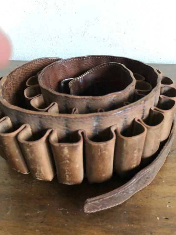 Cintura Cartucciera in cuoio Vintage B