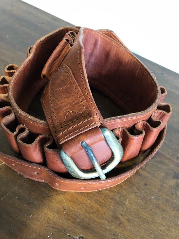 Cintura Cartucciera in cuoio Vintage C
