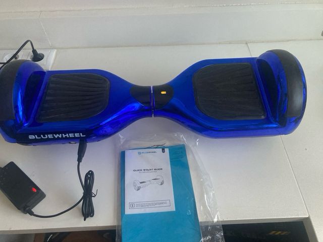 Patin electrico hoverboard blue wheel