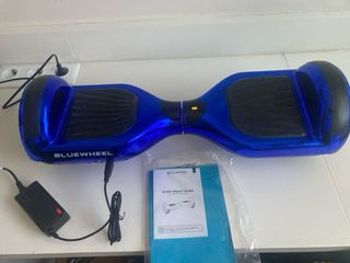 Patin electrico hoverboard blue wheel