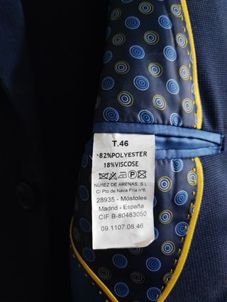 Traje de caballero 