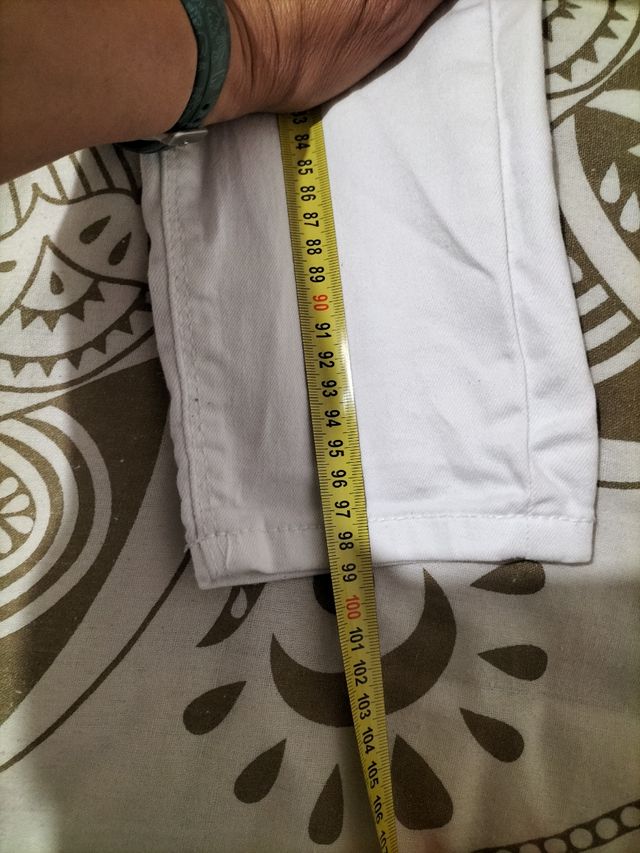 PANTALÓN BLANCO ELÁSTICO TALLA 38 -40