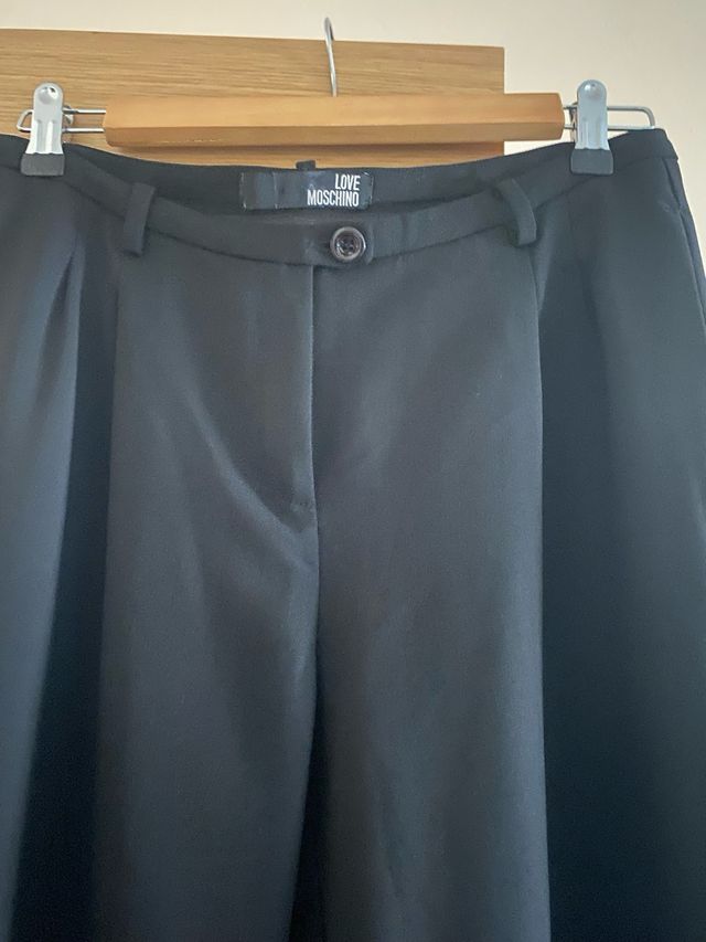 Pantalòn fluido palazzo Love Moschino