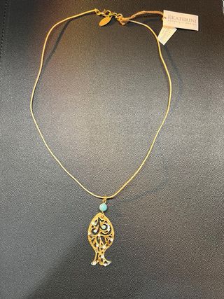Ekaterini necklace swarovski fish 