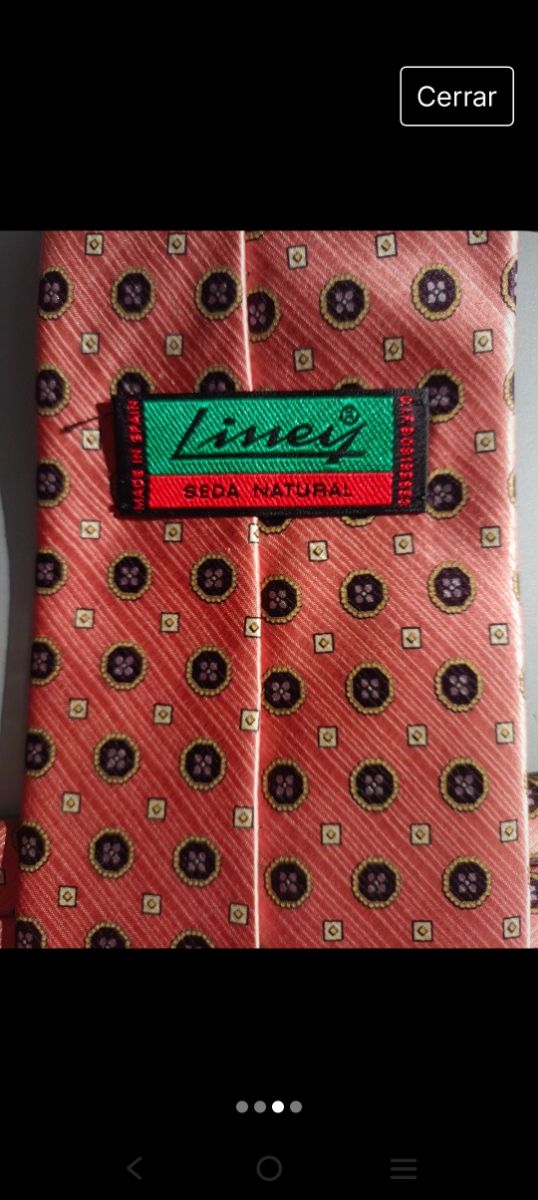 Corbata 100% seda natural