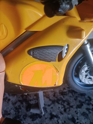 Muñeco Action Man con moto