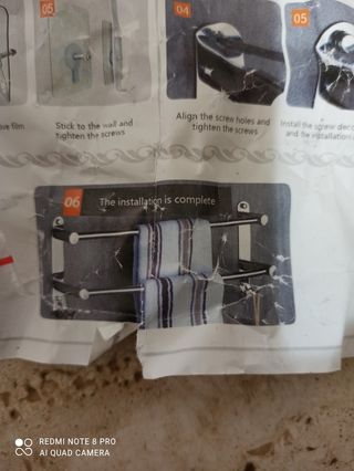 Porta spazzolino più porta asciugamani