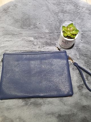 Cartera azul Blanca y roja