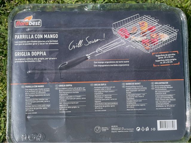 Parrilla de verduras para barbacoa