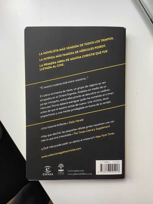 Libro Asesinato en el Orient Express