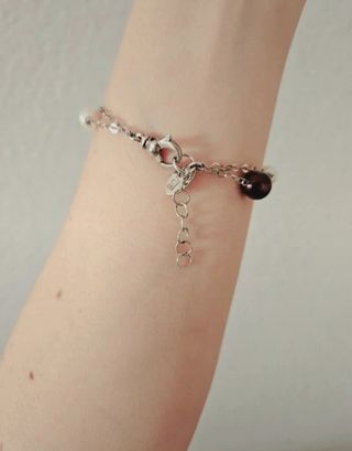 LOTUS pulsera plata y perlas