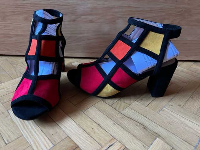 SANDALIAS TACÓN COLORES 38 NUEVAS!!!