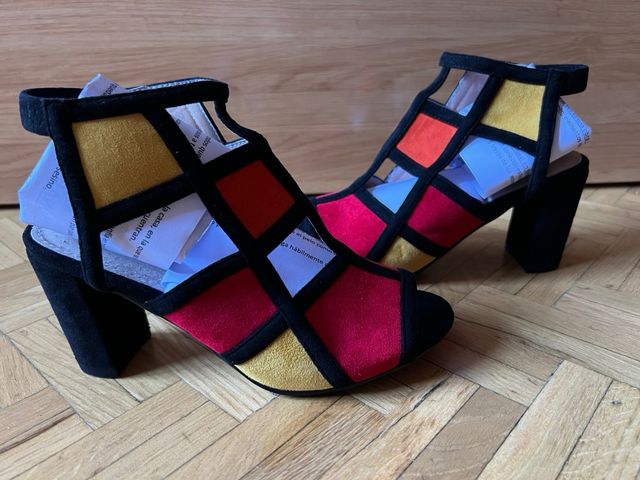 SANDALIAS TACÓN COLORES 38 NUEVAS!!!