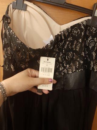 vestido graduacion fiesta talla l encaje