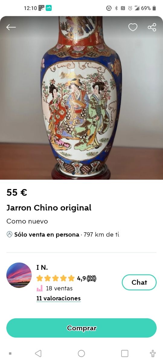 Jarron Made In China Vintage.