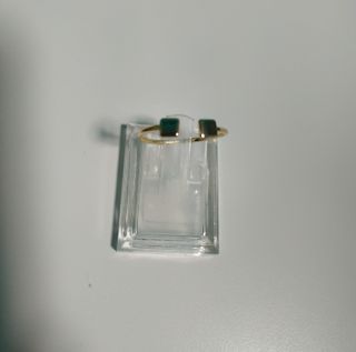 Anillo abierto plata con baño de oro 