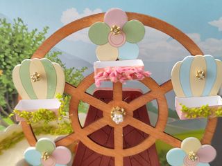 Miniatura NORIA muñecas feria carrusel casita casa